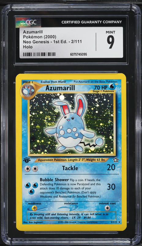 2000 Pokemon Japanese Gold Silver To A New World Holo Azumarill