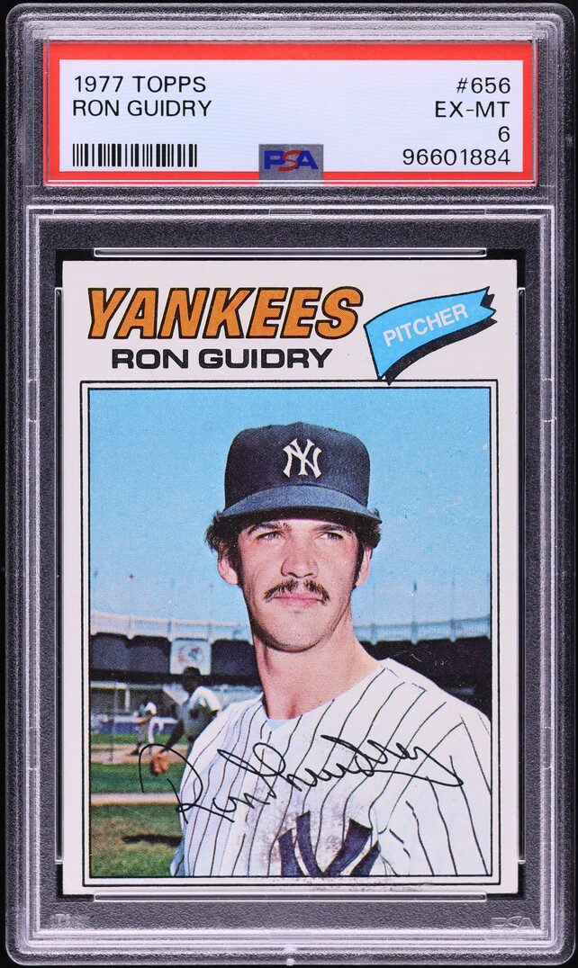 1977 Topps Ron Guidry #656 PSA 6 EXMT