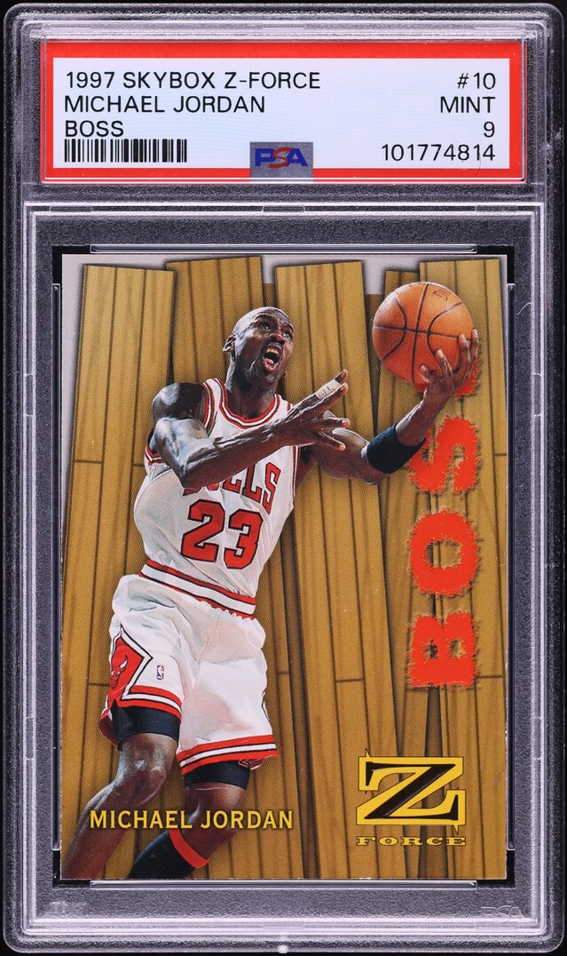 1997 Skybox Z-Force Boss Michael Jordan #10 PSA 9 MINT