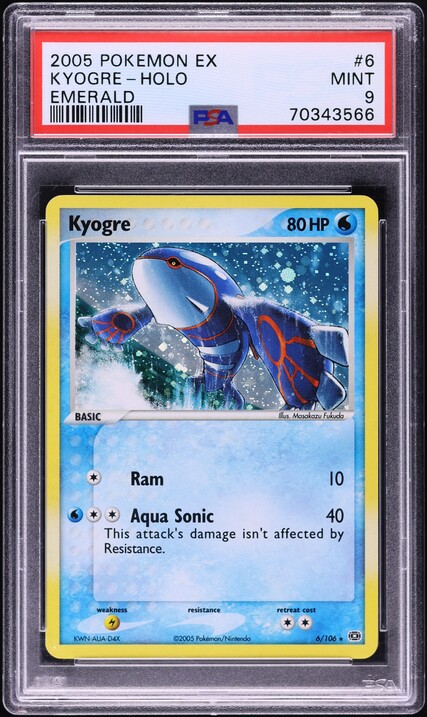 2011 Pokemon Call Of Legends Holo Kyogre #SL6 PSA 10 GEM MINT on