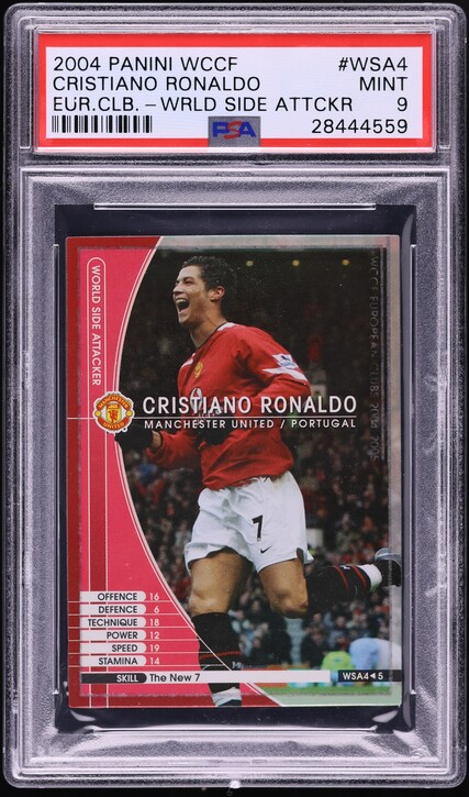 2004 SP Authentic Manchester United Cristiano Ronaldo #7 PSA 10