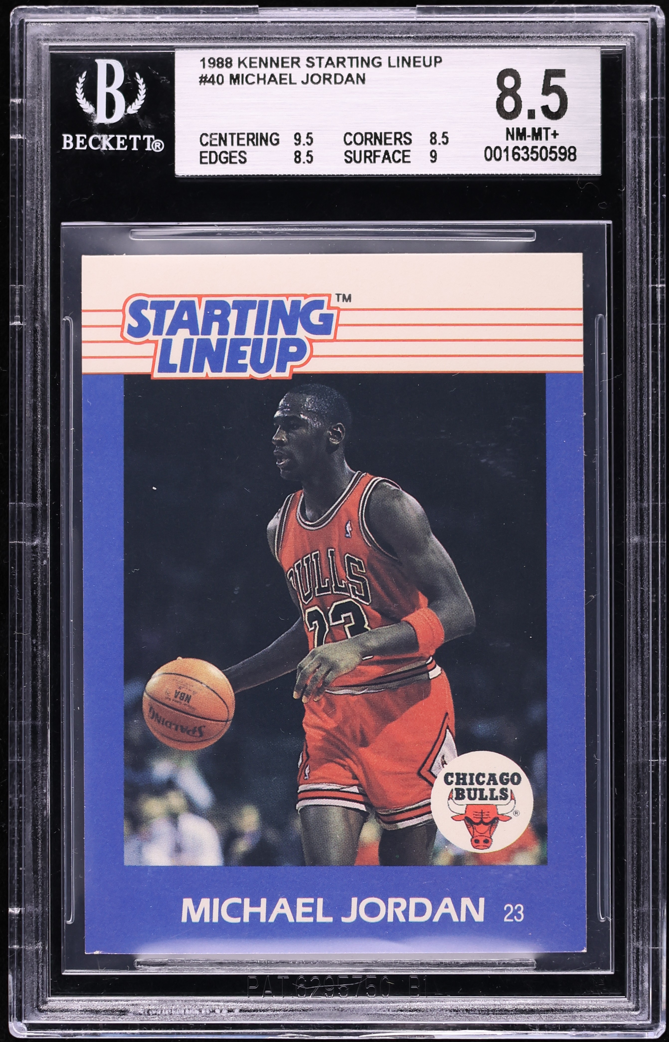 1988 Kenner Starting Lineup Michael Jordan #40 BGS 8.5 NM-MT+ on