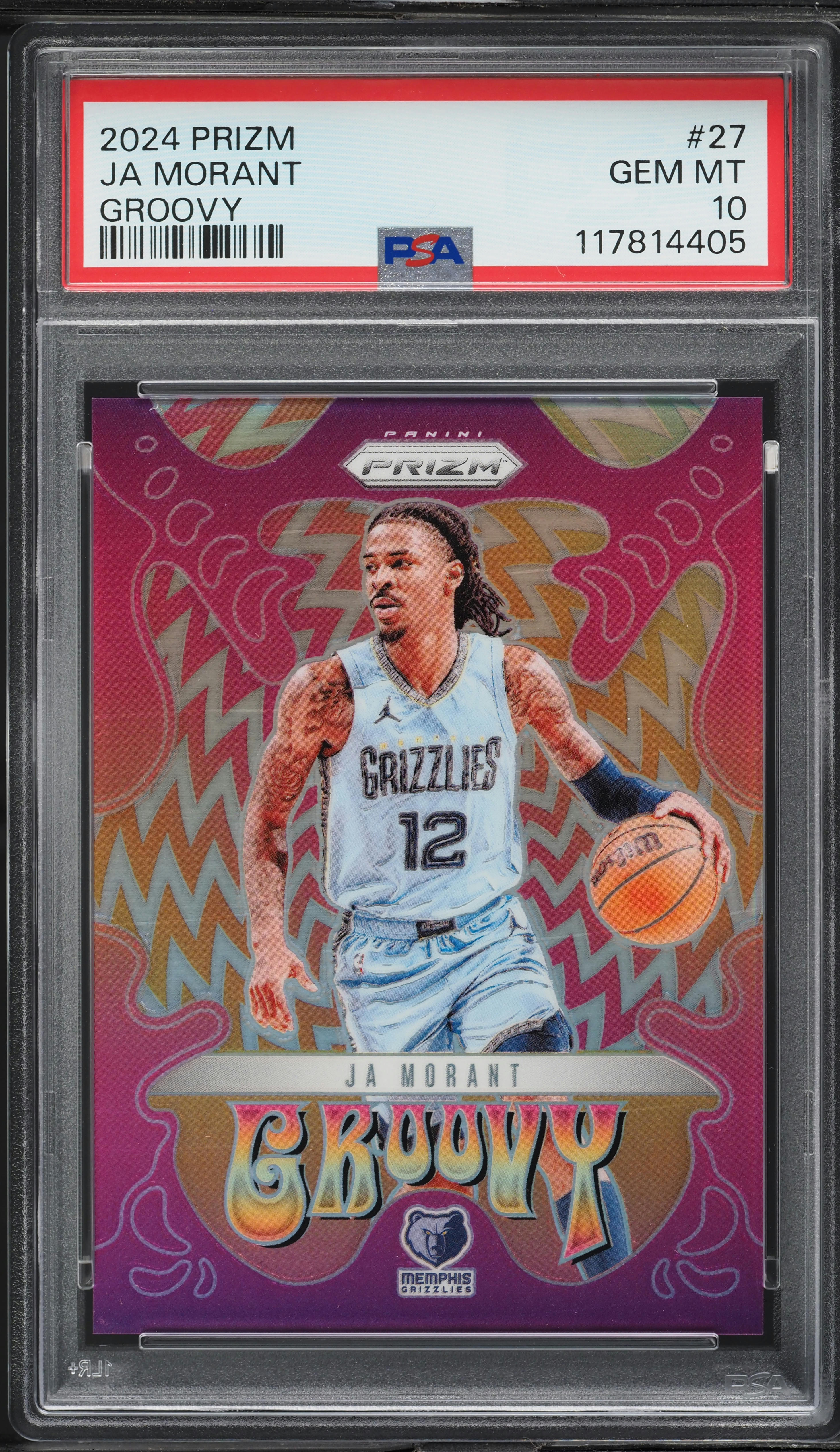 2024 Panini Prizm Groovy Ja Morant #27 PSA 10 GEM MINT on Fanatics