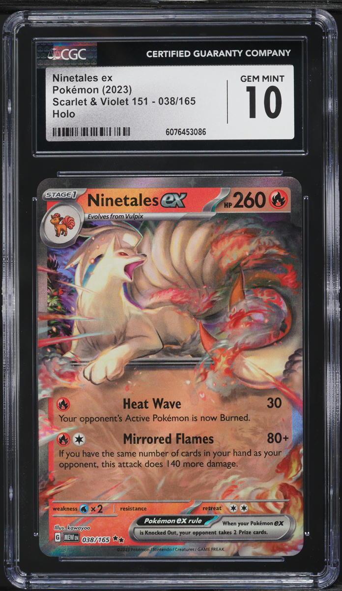 2023 Pokemon Scarlet & Violet 151 Ninetales ex #38 CGC 10 GEM MINT