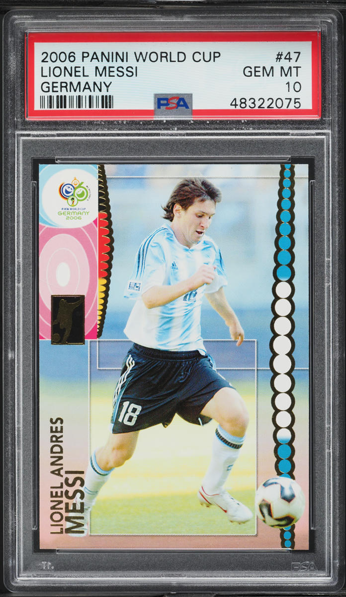 2006 Panini World Cup Germany Lionel Messi #47 PSA 10 GEM MINT