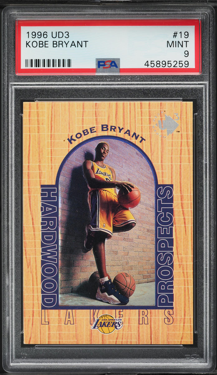 1996 UD3 Basketball Kobe Bryant ROOKIE #19 PSA 9 MINT