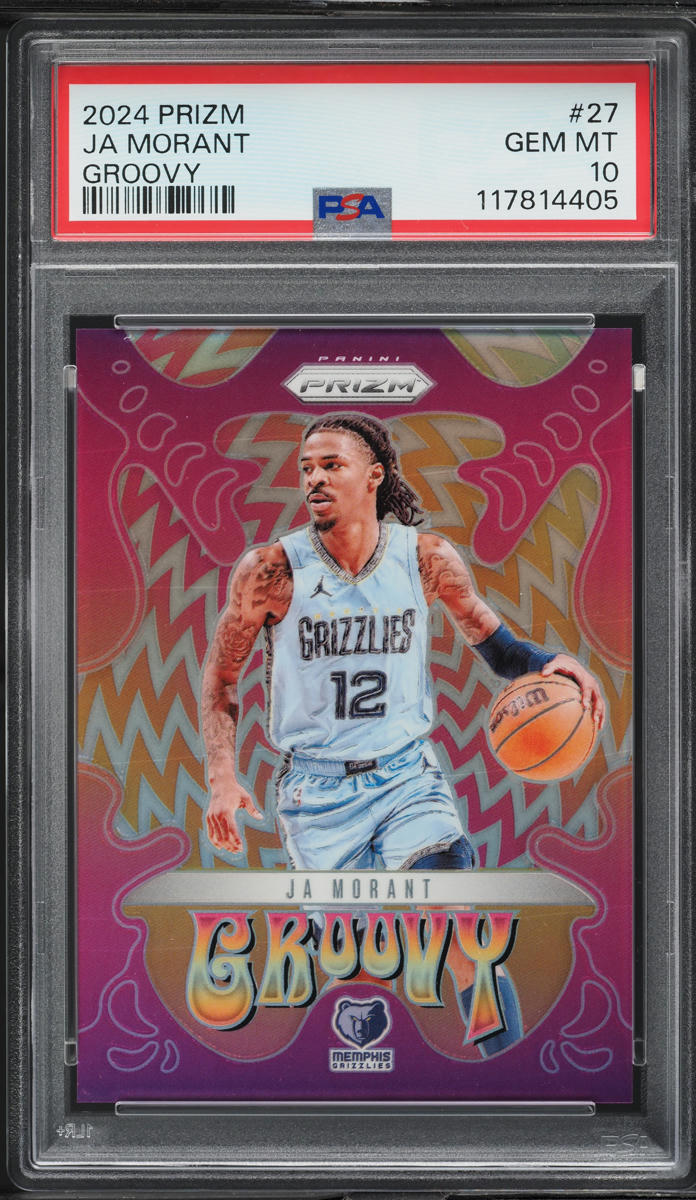 2024 Panini Prizm Groovy Ja Morant #27 PSA 10 GEM MINT
