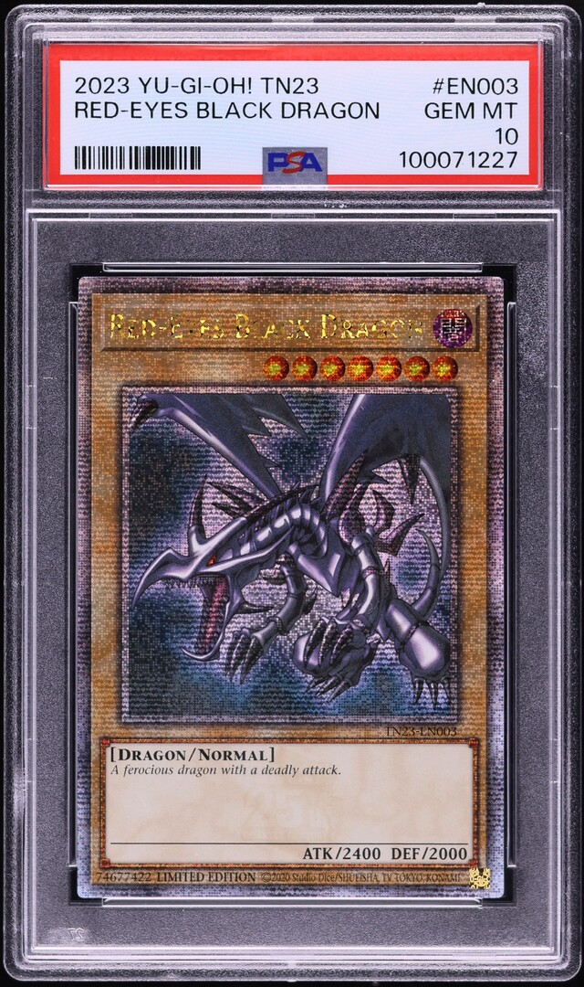 2023 Yu-Gi-Oh! 25th Anniversary Red Eyes Black Dragon #TN23-EN003