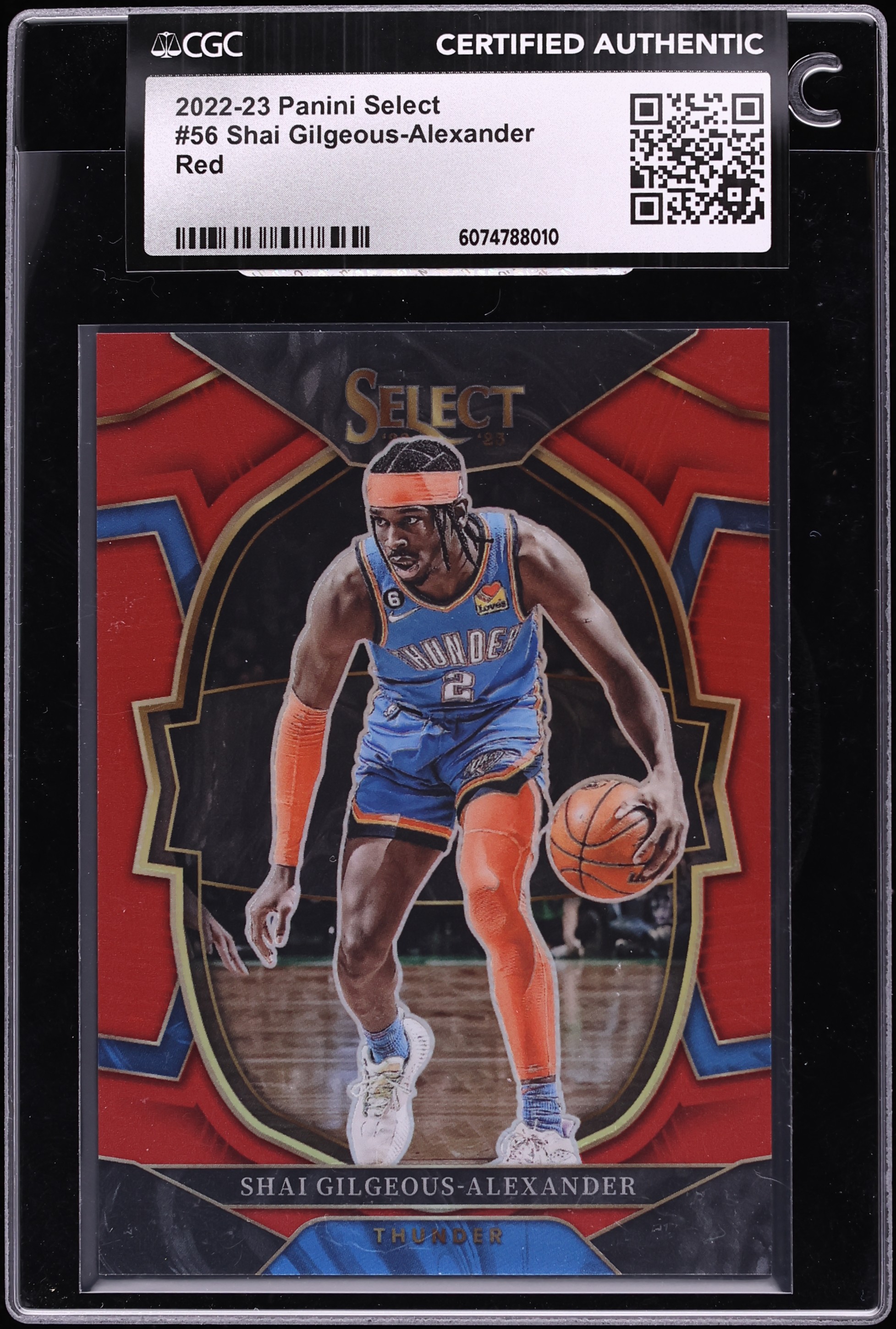 2022 Select Concourse Red Shai Gilgeous-Alexander /199 #56 CGC 
