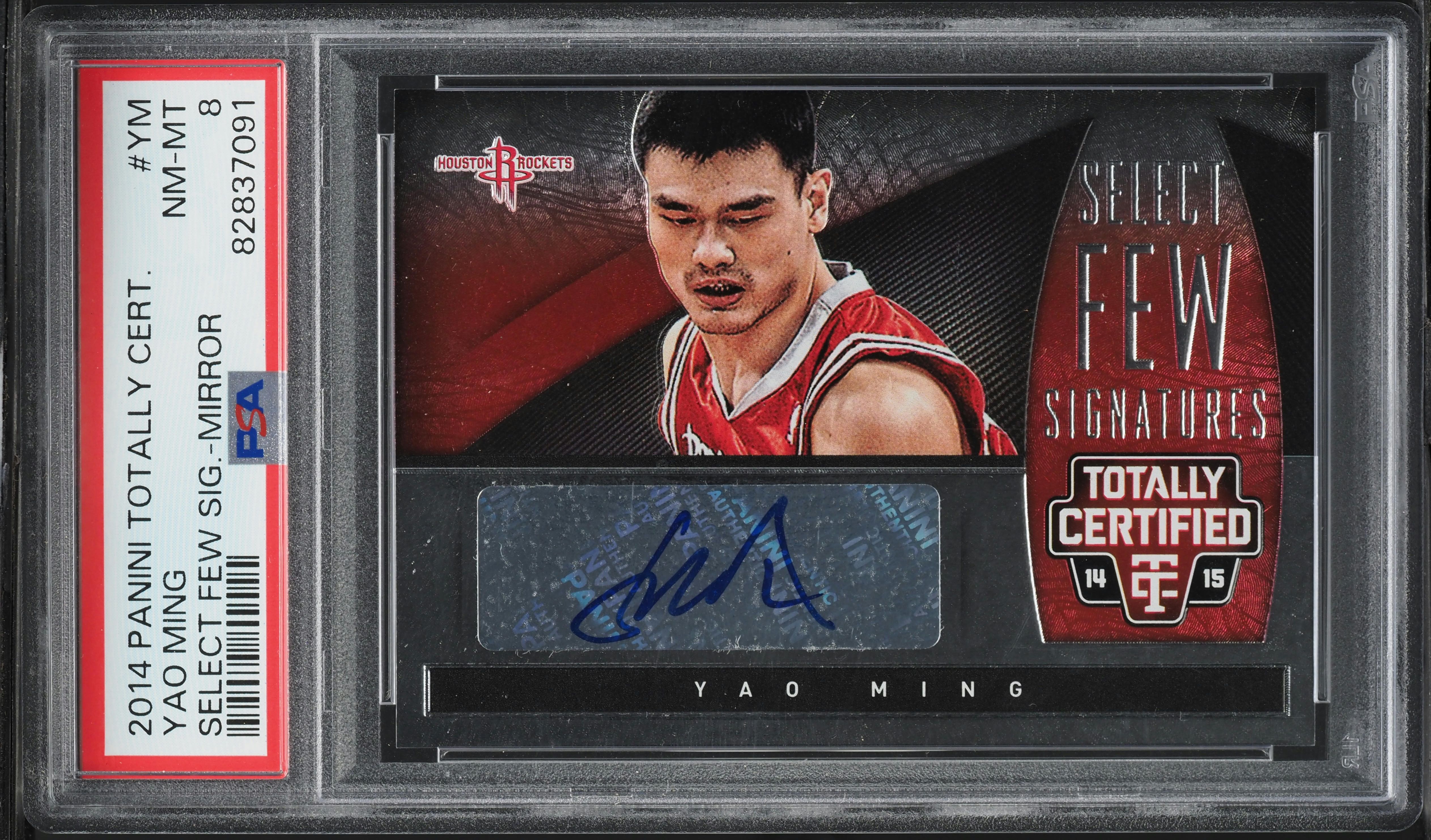 2014 Totally Certified Select Few Signatures Mirror Yao Ming AUTO