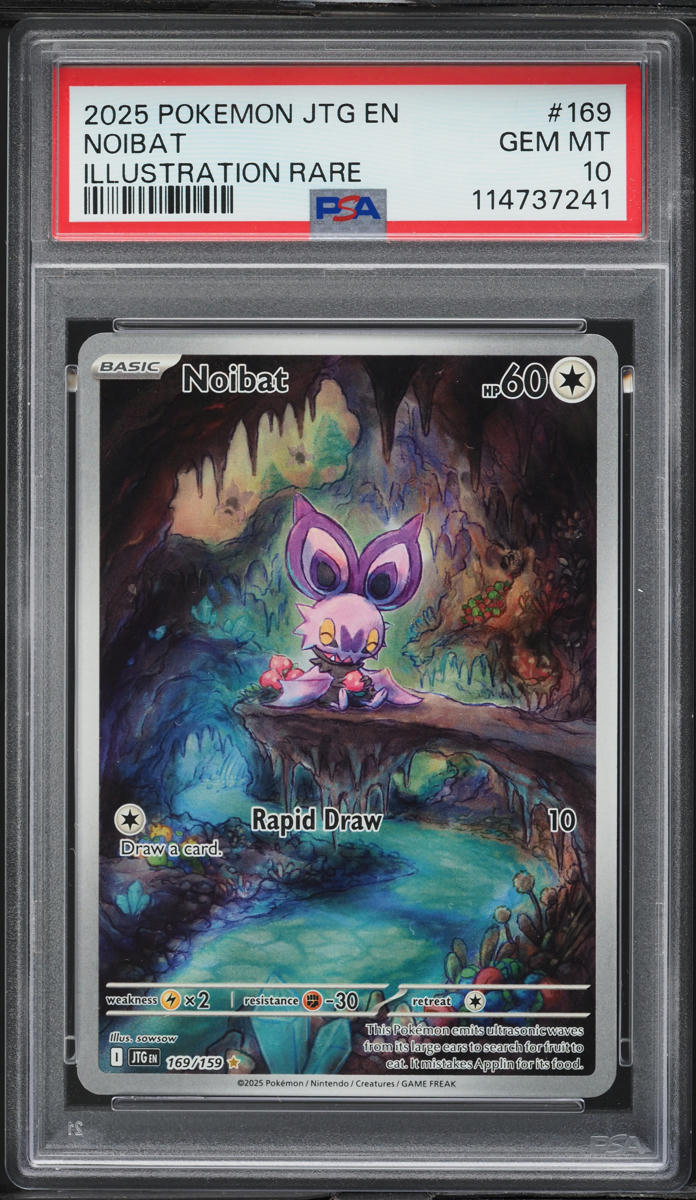 2025 Pokemon Scarlet & Violet Journey Together IR Noibat #169 PSA 10 GEM MINT