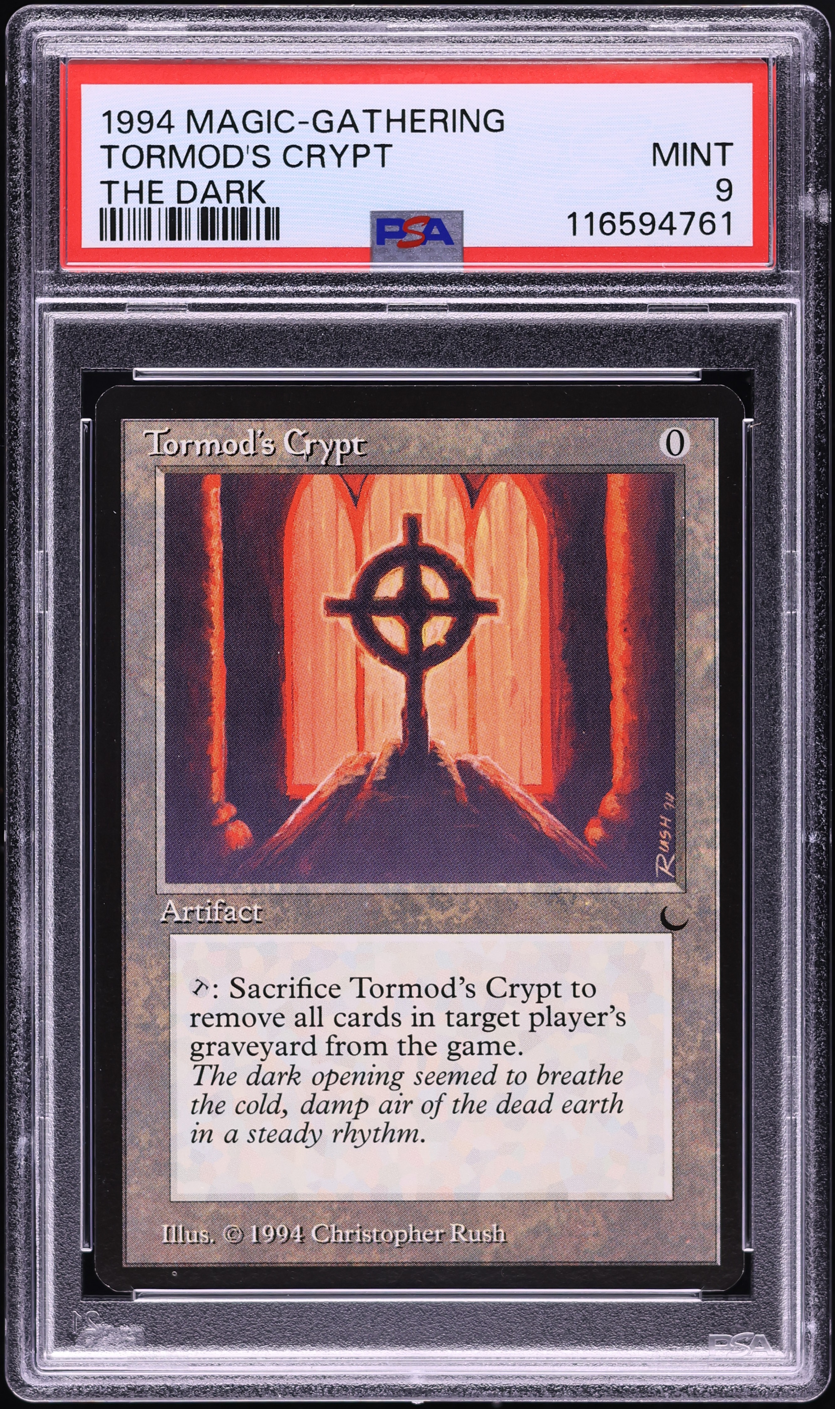 1994 Magic The Gathering MTG The Dark Tormod's Crypt PSA 9 MINT on