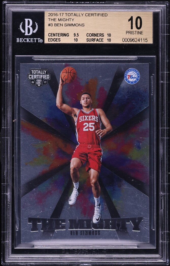 2016 Totally Certified The Mighty Ben Simmons #3 BGS 10 PRISTINE
