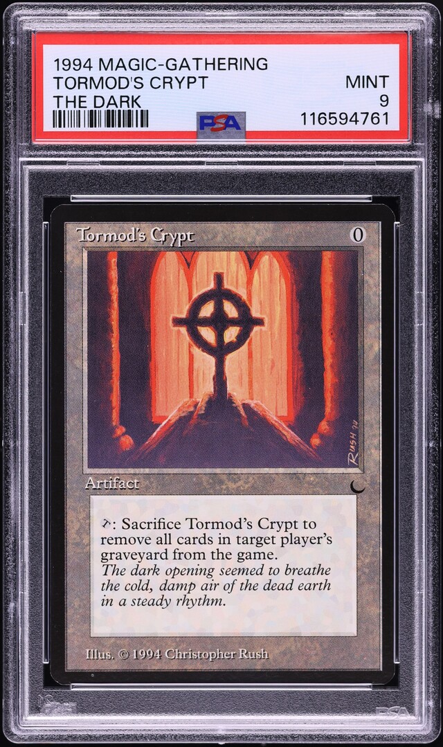 1994 Magic The Gathering MTG The Dark Tormod's Crypt PSA 9 MINT