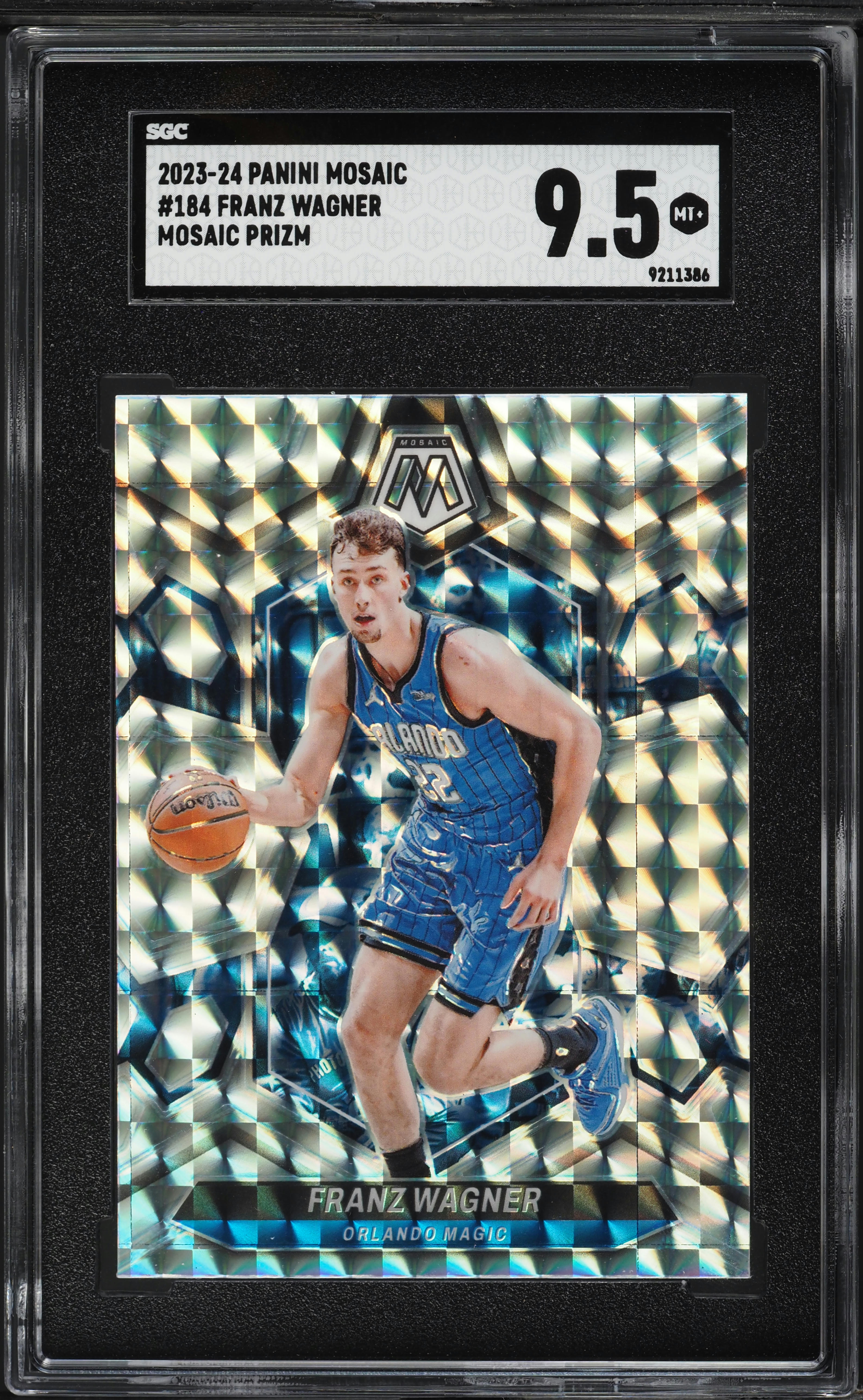 2023 Panini Mosaic Prizm Franz Wagner #184 SGC 9.5 MINT+ on