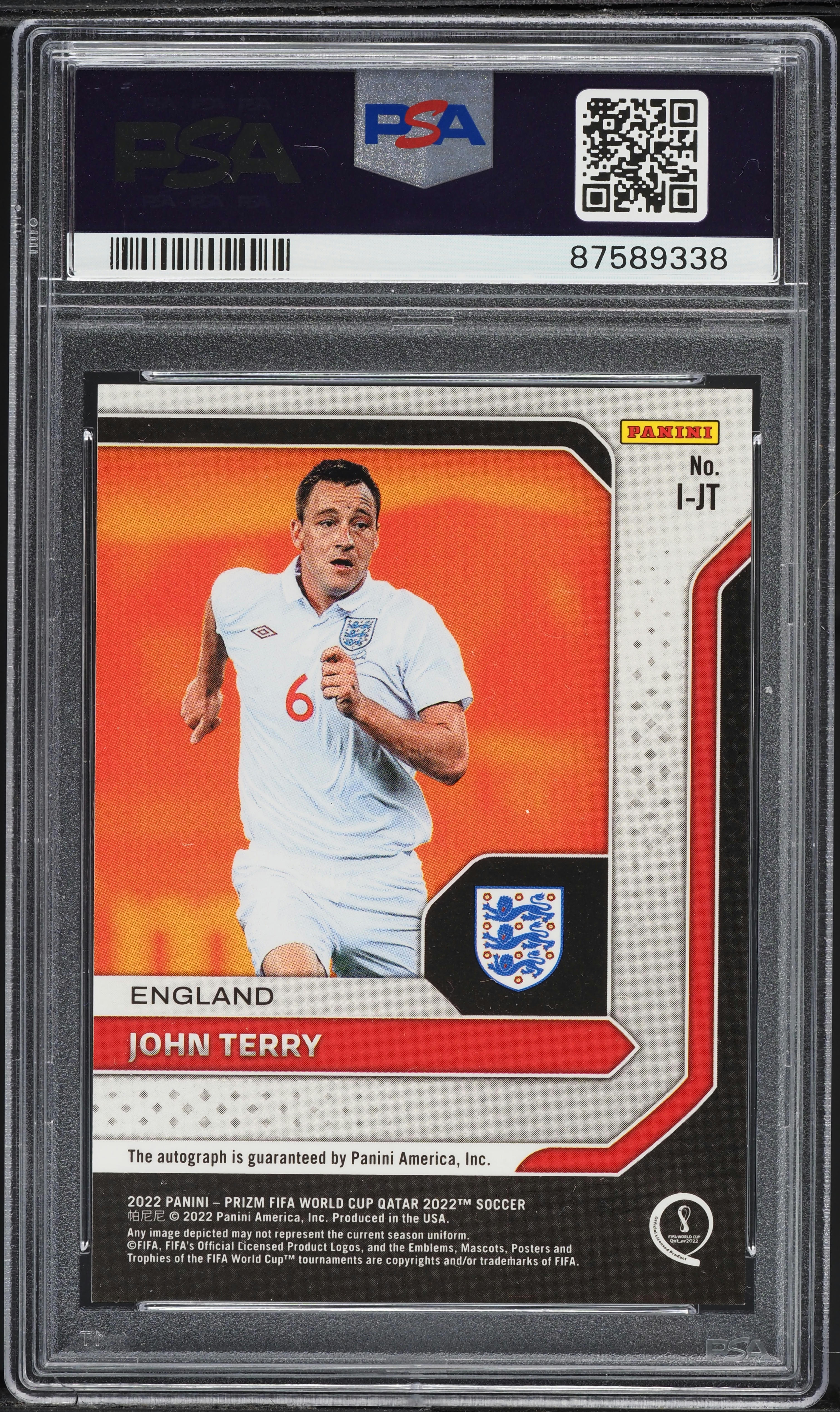 2022 Panini Prizm World Cup Qatar International Ink John Terry