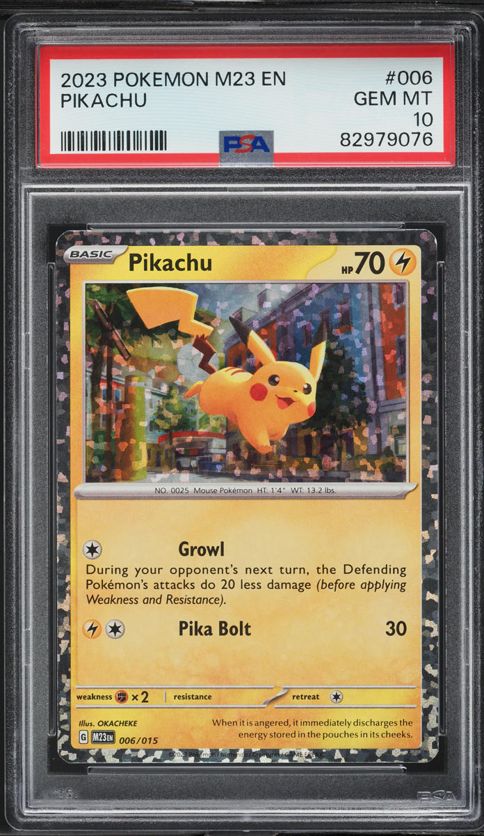 2023 Pokemon M23 McDonald's Collection Pikachu #006 PSA 10 GEM MINT