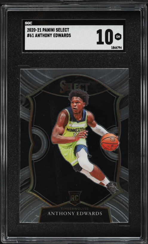 Edwards　SG 2020 Select Concourse Anthony Edwards ROOKIE #61 SGC 10 GEM MINT
