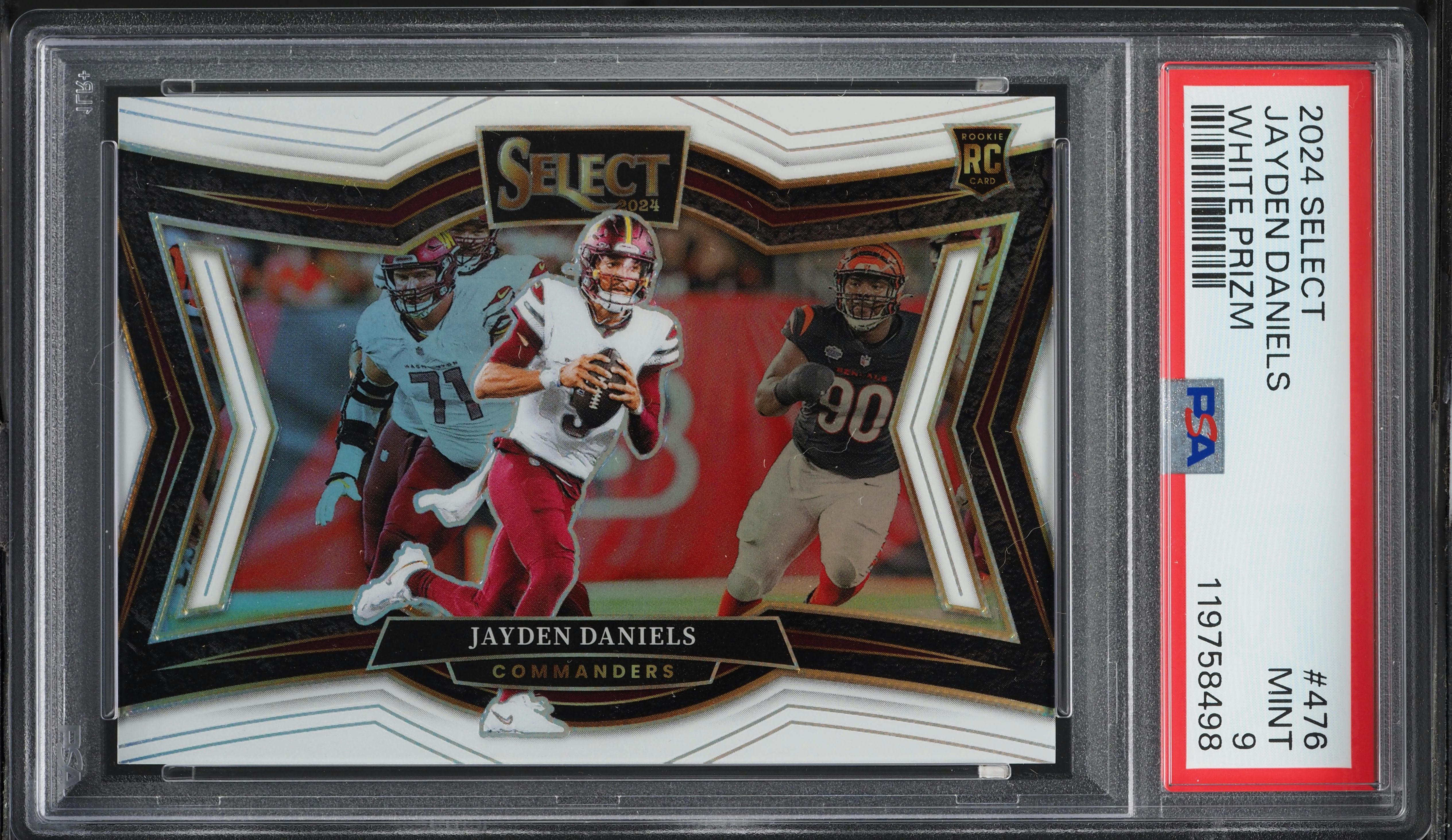 ウィリアムジョセフNew Costal ニューコースタル フィッシングベストレア 2024 Select Field Level White Prizm Jayden Daniels ROOKIE /35 #476
