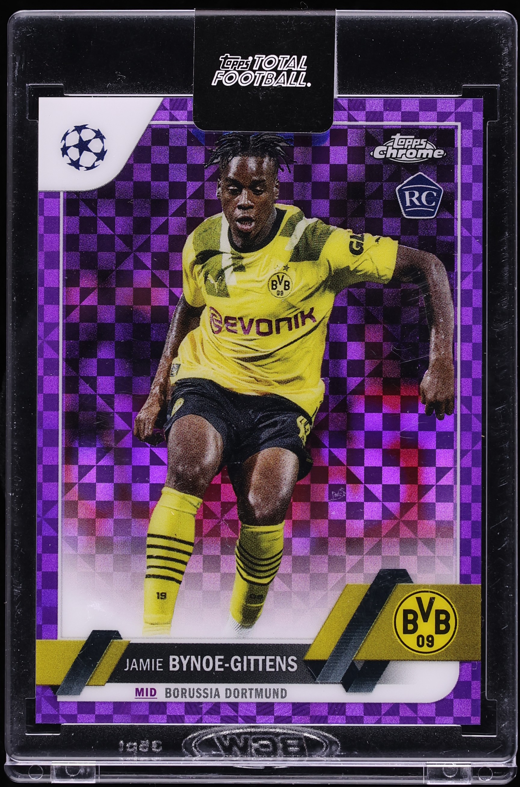 2022 Topps Chrome UEFA Total Purple Xfractor Jamie Bynoe-Gittens