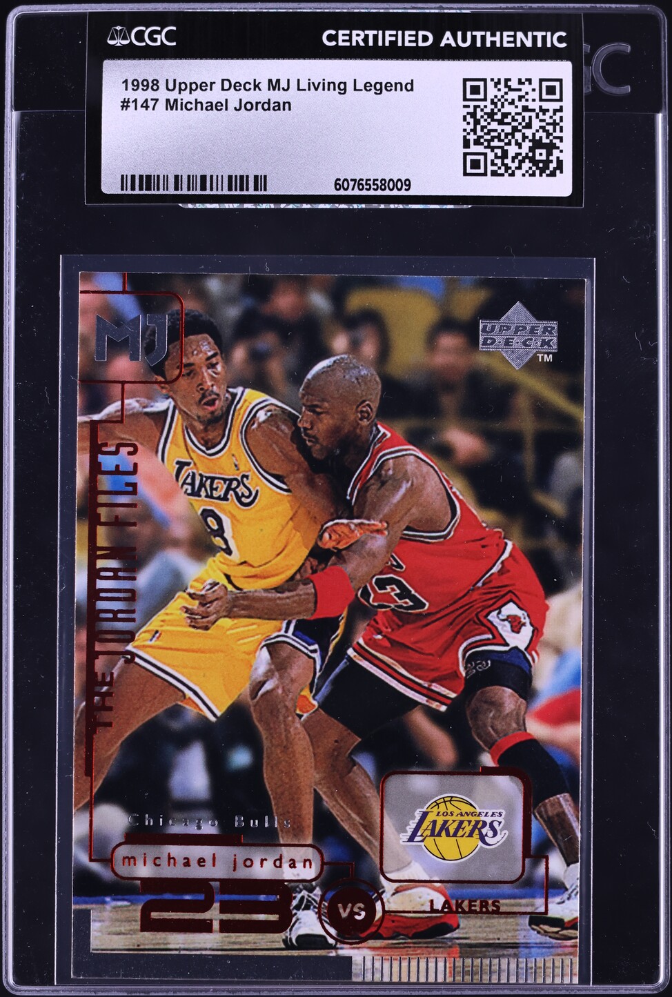 1998 Upper Deck MJ Living Legend Michael Jordan w/ Kobe Bryant #147 CGC AUTH