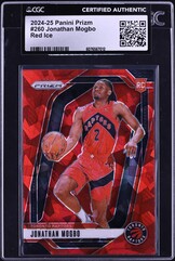2024 Panini Prizm Red Ice Jonathan Mogbo ROOKIE #260 CGC AUTH on