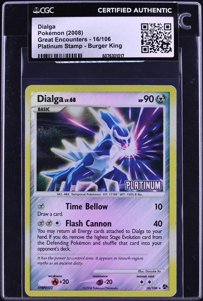 2008 dialga pokemon card Single GREAT ENCOUNTERS If you do Pokemon - Dialga 121/185 -