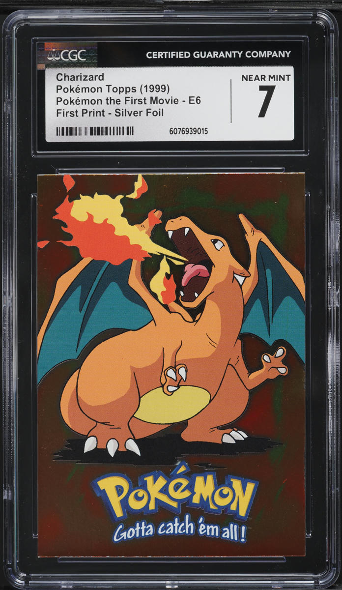 Pokemon The Movie リザードン Foil 1st Print 1999 Topps Pokemon The First Movie First Print Silver Foil
