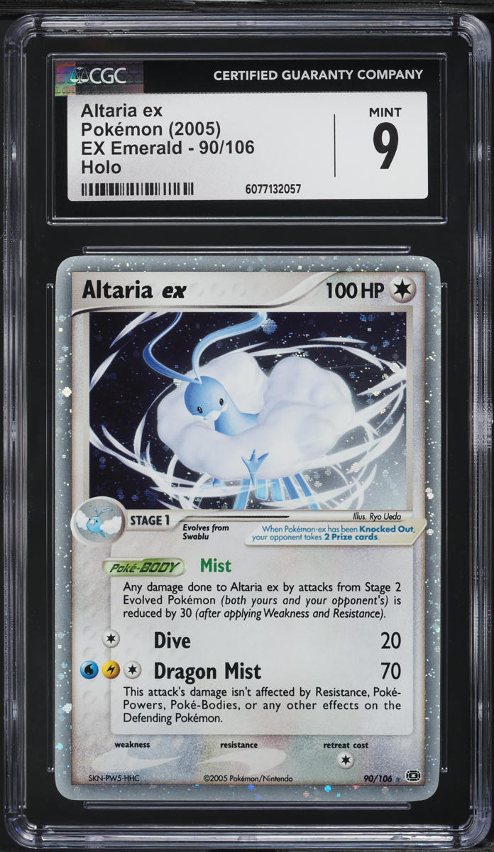 2005 Pokemon EX Emerald Holo Altaria ex #90 CGC 9 MINT