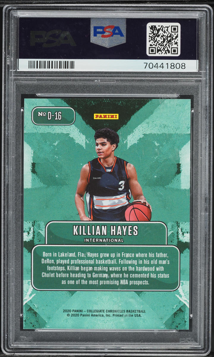 2020 Panini Prizm Draft Picks Downtown Killian Hayes ROOKIE #D-16 PSA 10