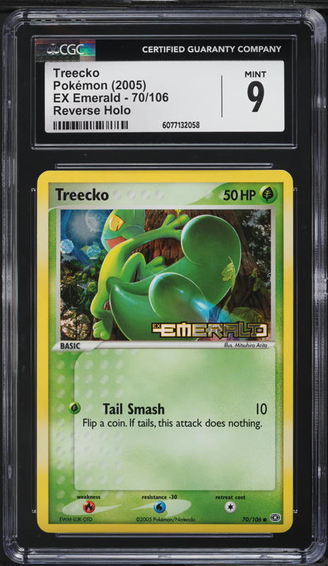 treecko pokemon card value Pokemon Card-Treecko -Holo-Ex Emerald 70/106-STAMPED-ENG-Good
