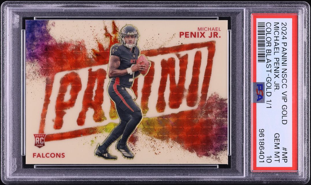 2024 NSCC VIP Gold Color Blast Michael Penix Jr. ROOKIE 1/1 #MP PSA 10 GEM MINT