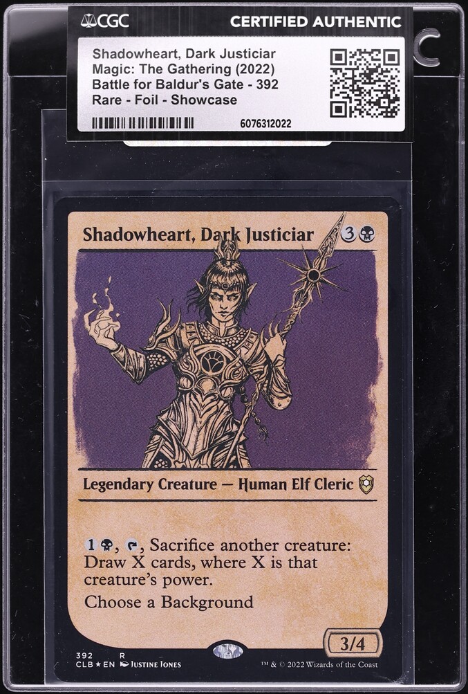 2022 Magic The Gathering MTG Battle For Baldur's Gate Foil Shadowheart,  Dark Justiciar CGC AUTH on Fanatics Collect