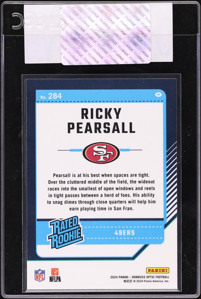2024 Donruss Optic Ricky Pearsall ROOKIE #284 CGC AUTH