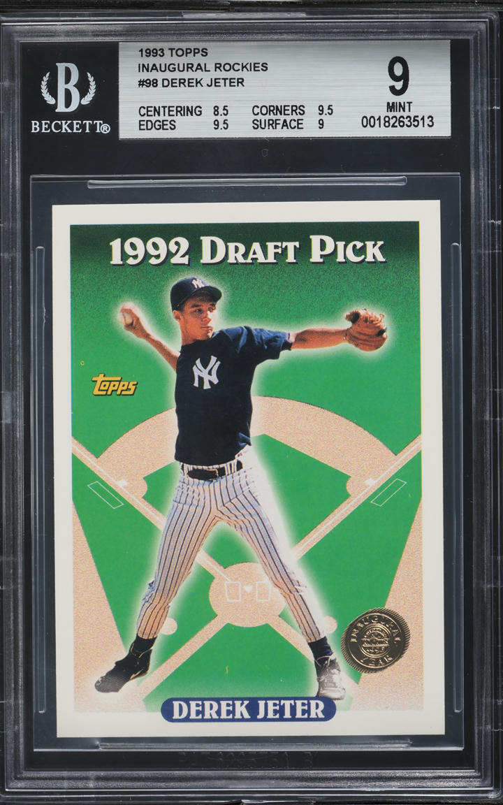 1993 Topps Colorado Rockies Inaugural Derek Jeter ROOKIE #98 BGS 9 MINT