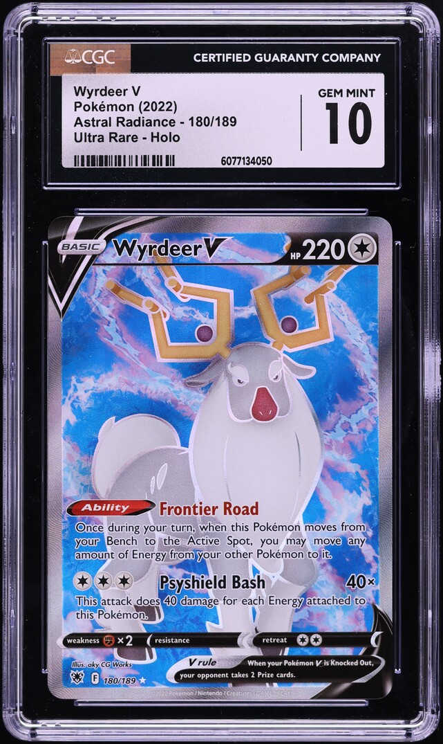 wyrdeer v pokemon card value Pokemon TCG - Wyrdeer V Astral Radiance Full Art Holo Card 134/189 main image 1