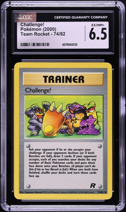 2000 Pokemon Team Rocket Challenge! #74 CGC 6.5 EXMT+