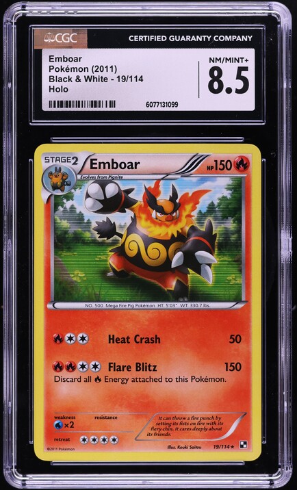 2025 Pokemon Japanese Scarlet & Violet White Flare AR Emboar #98