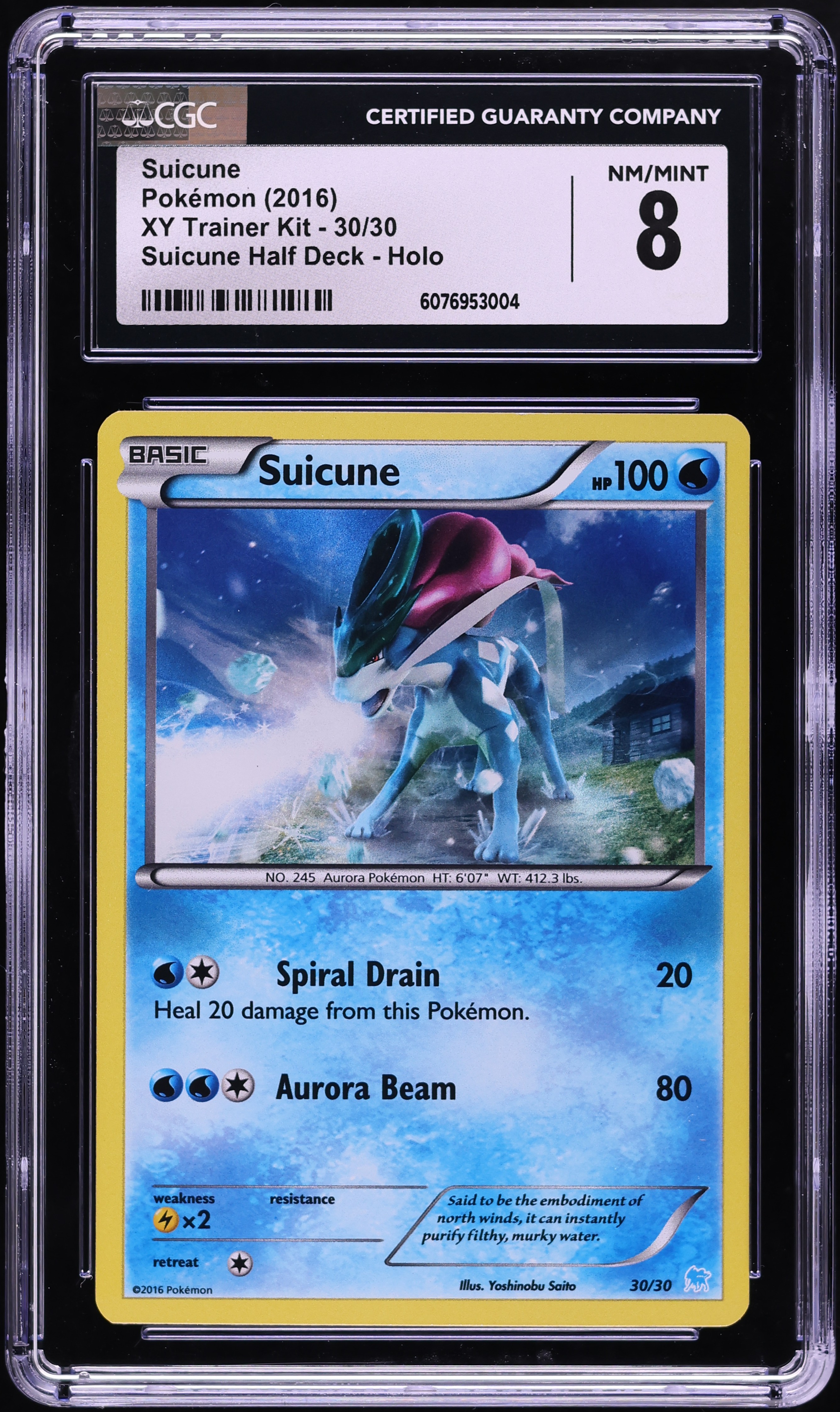 2016 Pokemon XY Trainer Kit Half Deck Holo Suicune #30 CGC 8 NM-MT on  Fanatics Collect