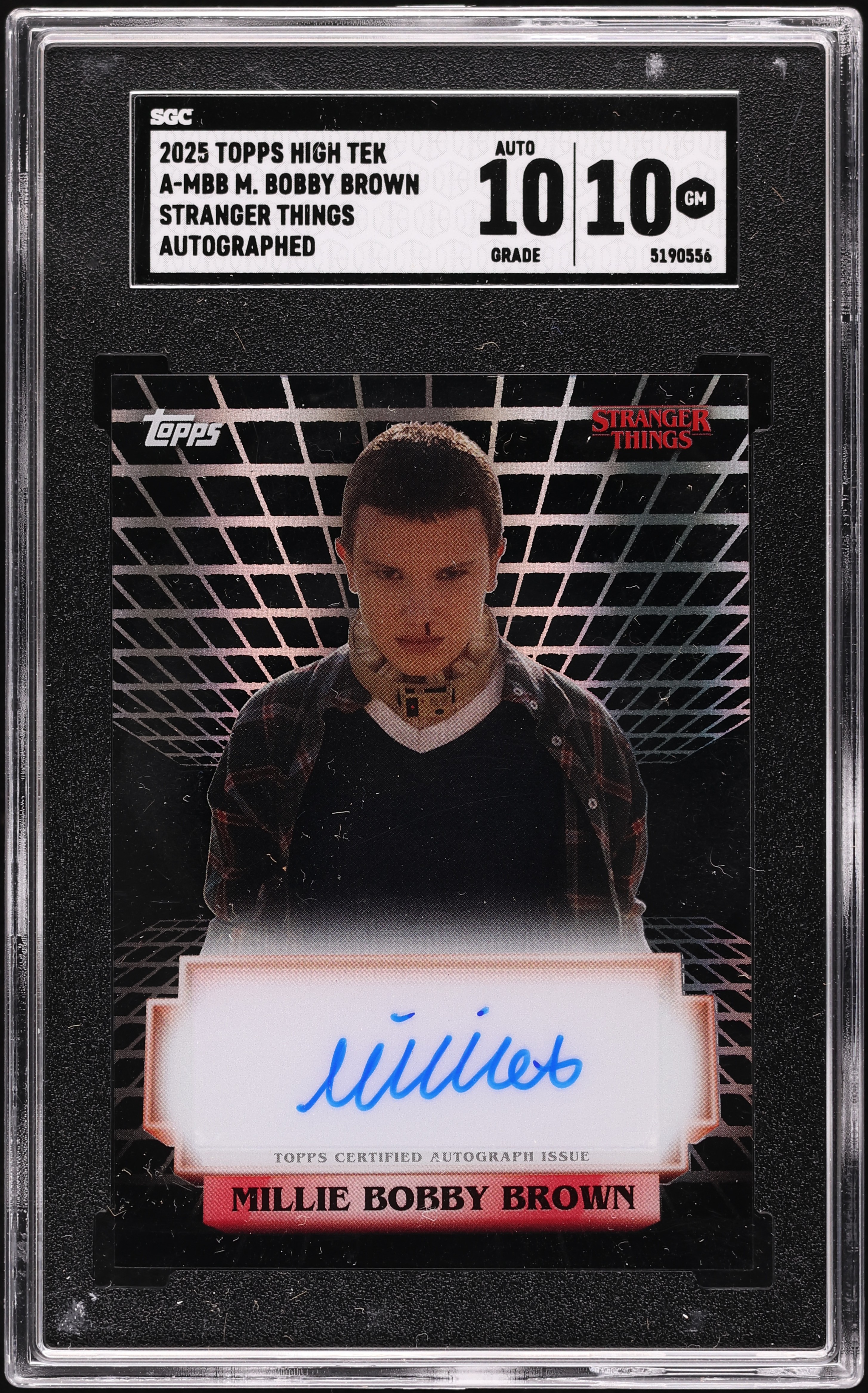 2025 Topps High Tek Stranger Things Millie Bobby Brown AUTO #A-MBB