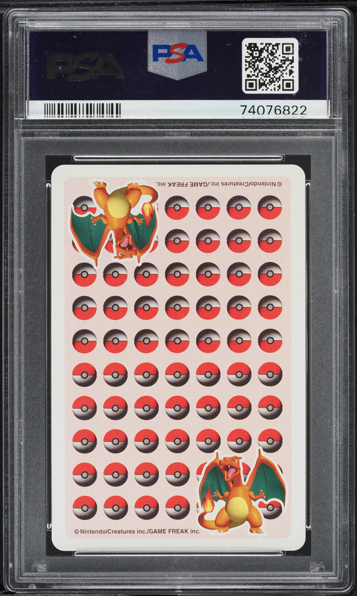 1998 Pokemon Stadium Red Version Playing Cards King Of Spades Charizard PSA 10