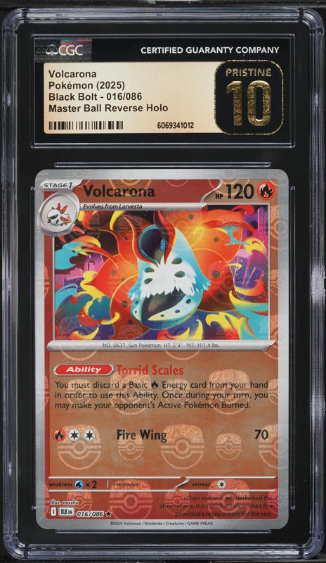 2025 Pokemon Scarlet & Violet Black Bolt Master Ball Reverse Holo