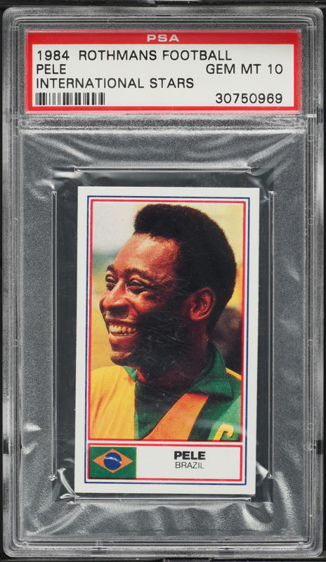 1984 Rothmans Football International Stars Pele PSA 10 GEM MINT on