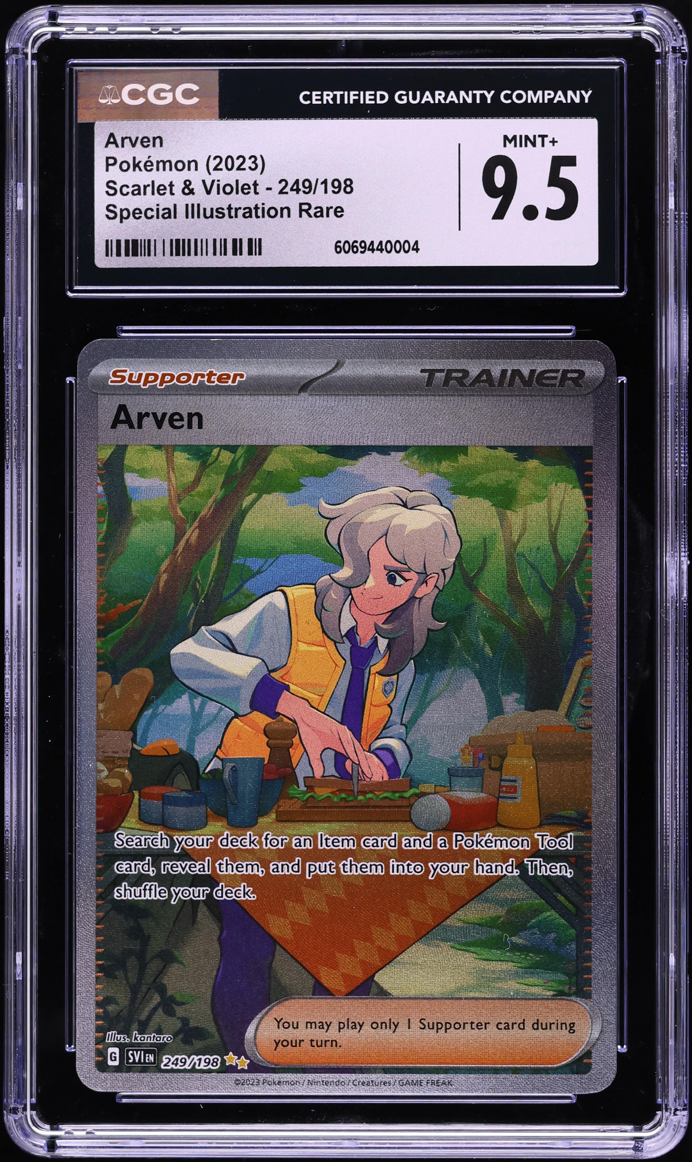 2023 Pokemon Scarlet & Violet SIR Arven #249 CGC 9.5 MINT+ on Fanatics  Collect