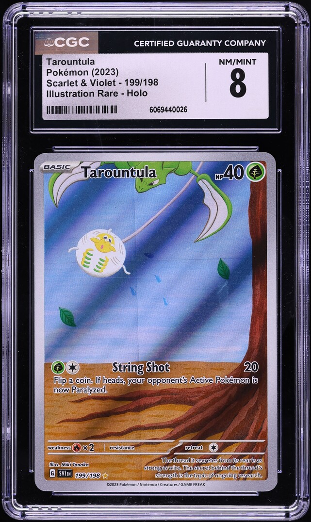 tarountula pokemon card value 2023 Scarlet & Violet IR #199 CGC 8 NM-MT on Fanatics Collect holofoil pattern or surface detail) Tarountula #17 Prices | Pokemon