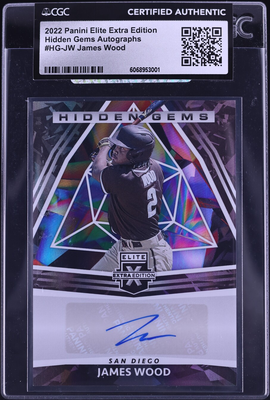 2022 Panini Elite Extra Edition Hidden Gems James Wood AUTO #HG-JW