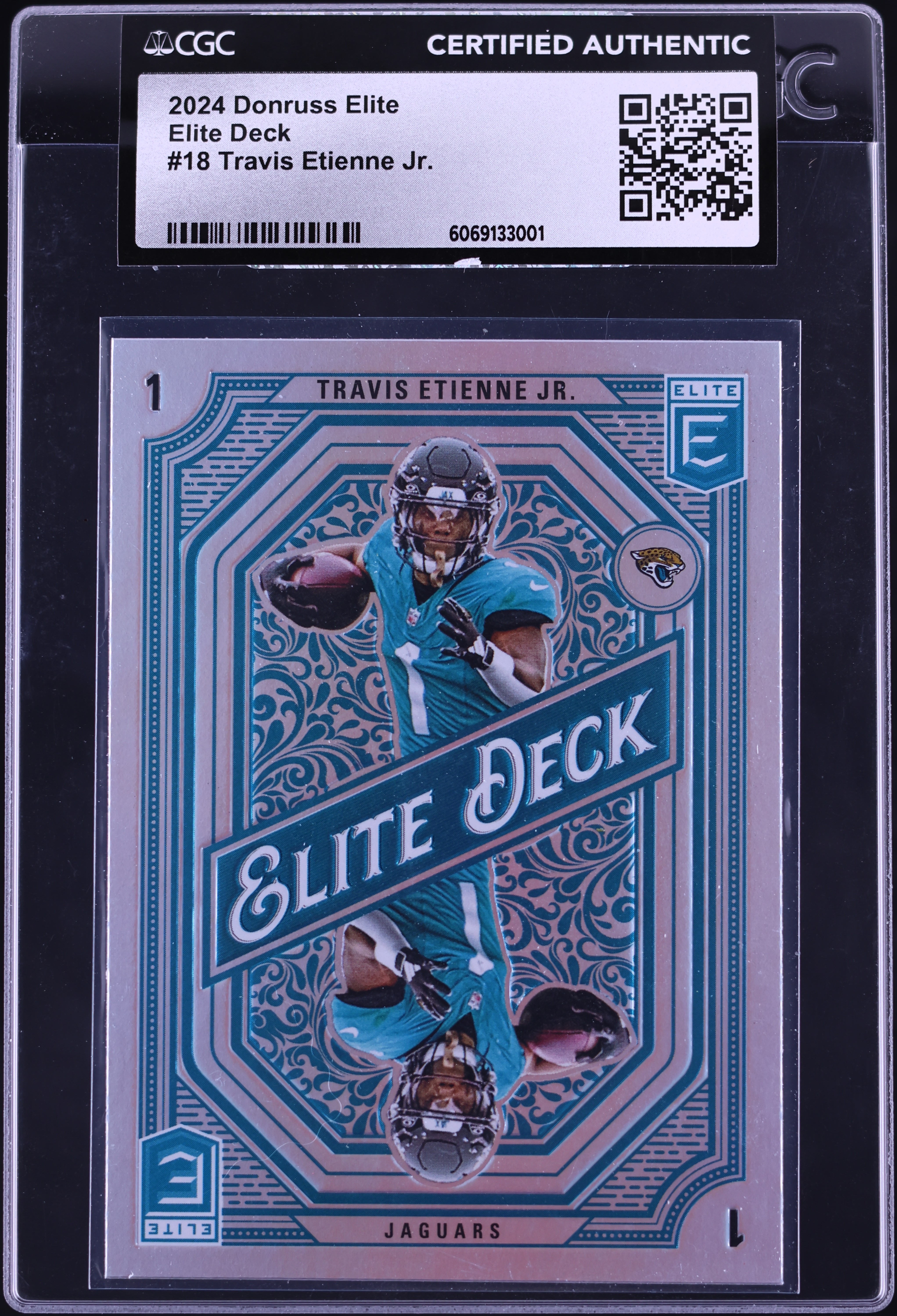 2024 Donruss Elite Football Travis Etienne Jr. #18 CGC AUTH