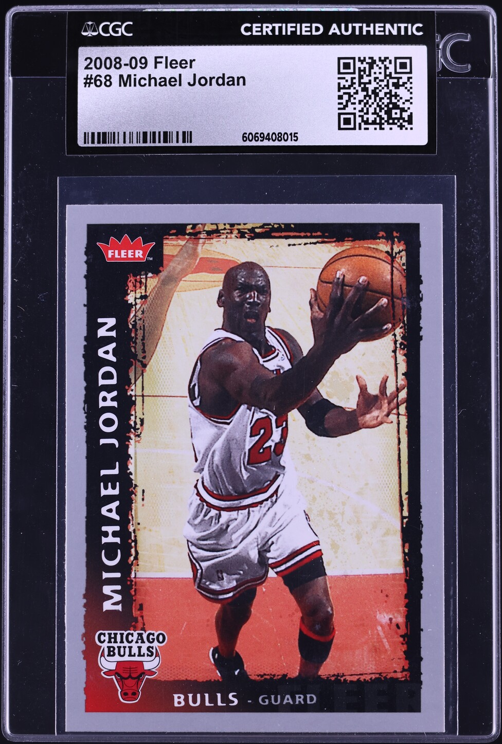 2008 Fleer Basketball Michael Jordan #68 CGC AUTH