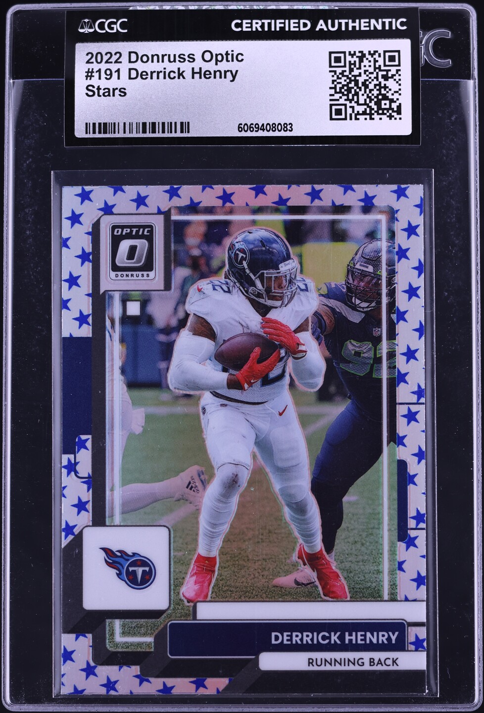 2022 Donruss Optic Stars Derrick Henry #191 CGC AUTH