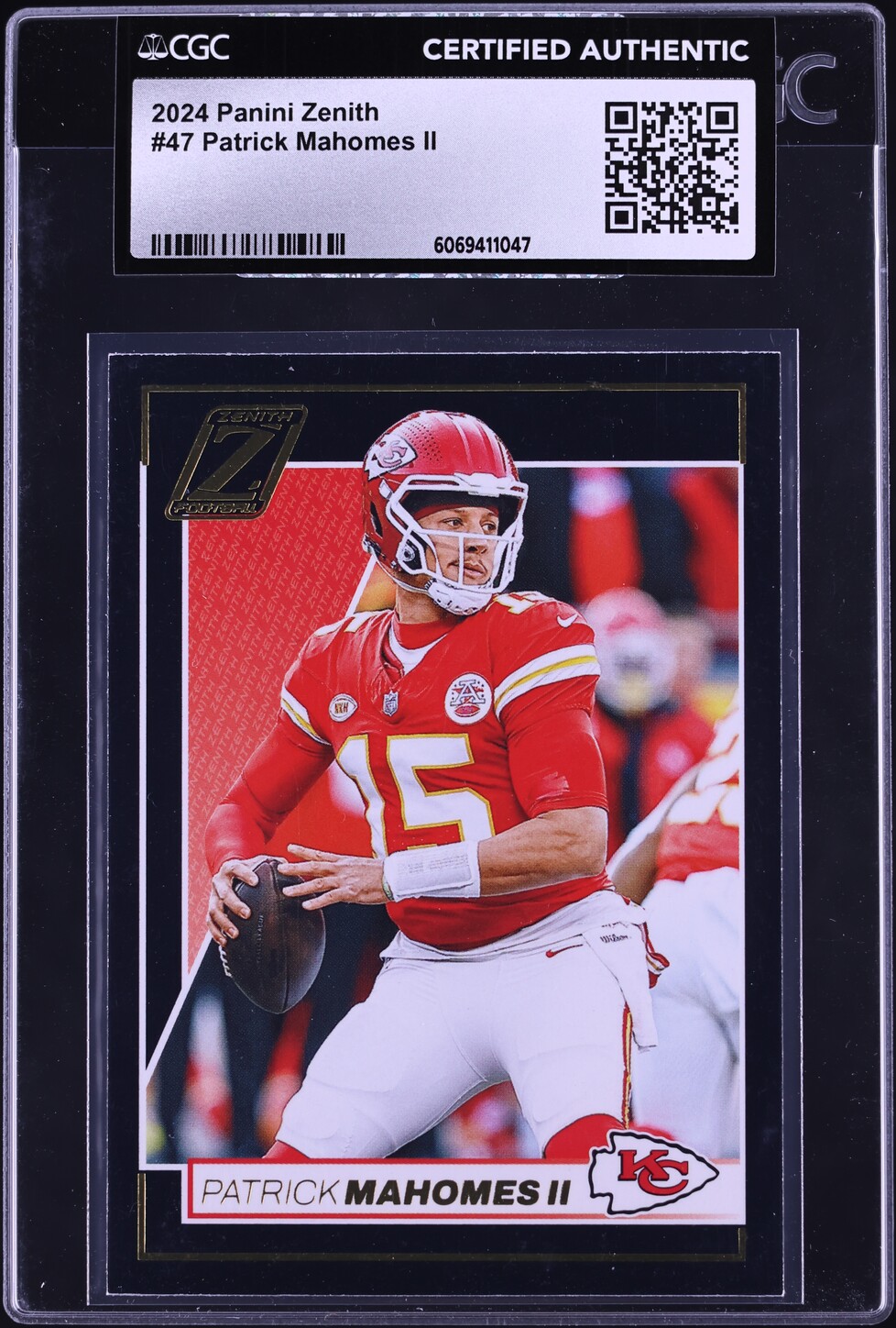 2024 Panini Zenith Patrick Mahomes II #47 CGC AUTH